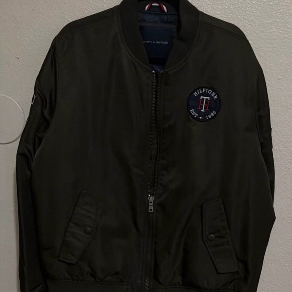 Tommy Hilfiger Men's Dark Green Bomber Jacket